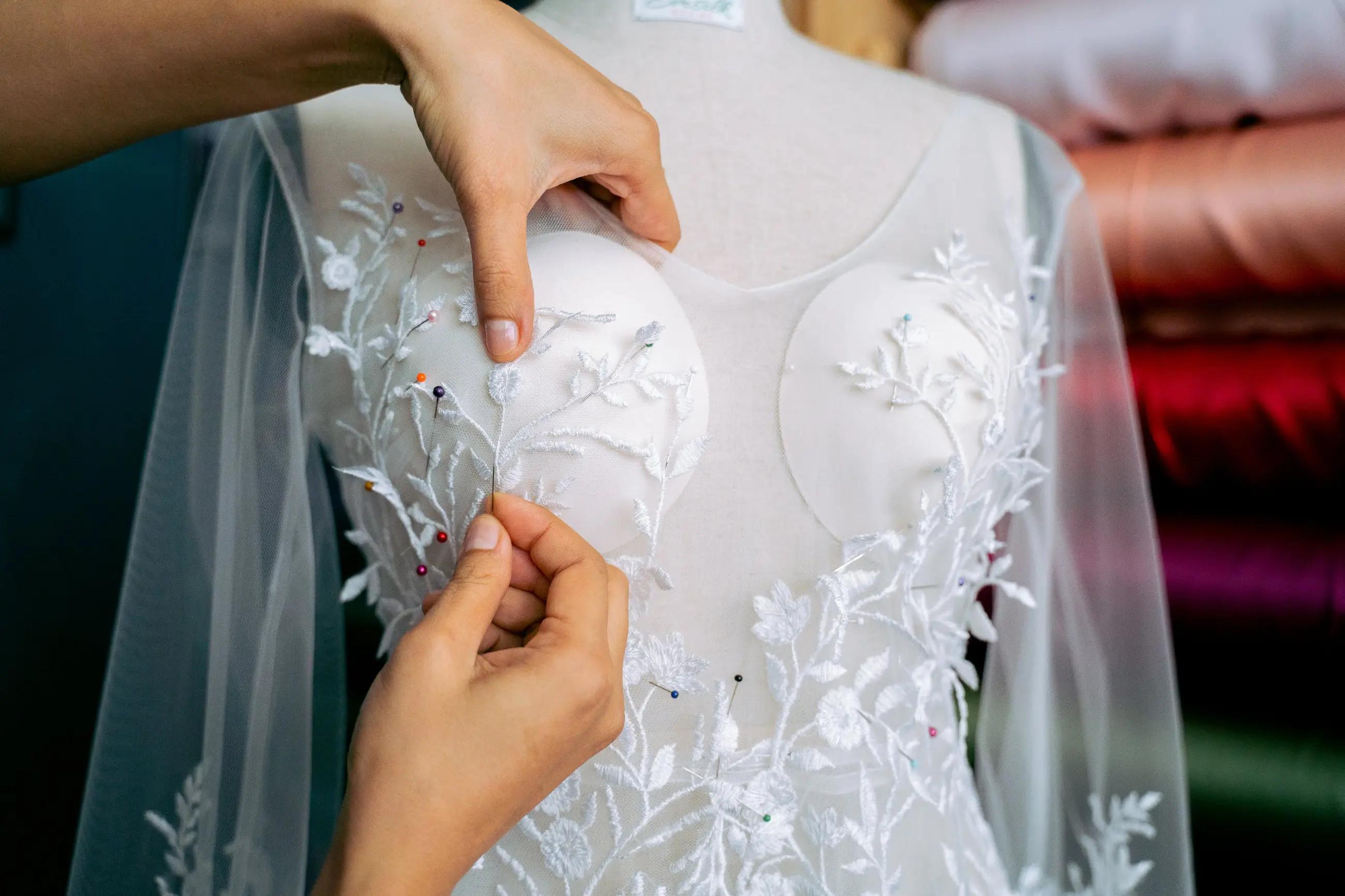 What&#39;s the difference between off-the-rack, made-to-order, and bespoke wedding dresses?. Mobile Image