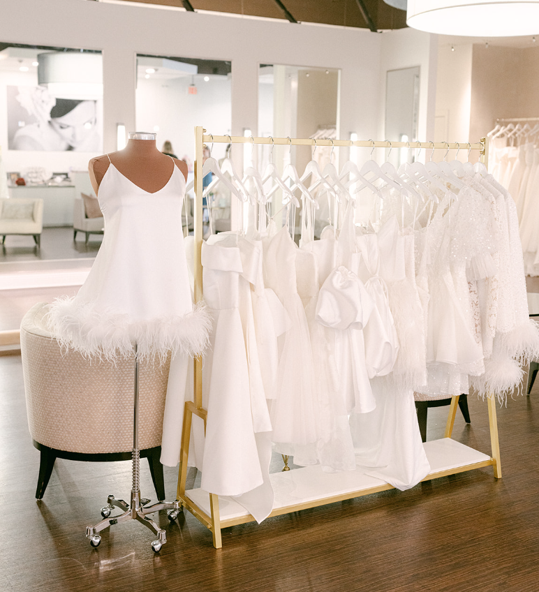 Second Dress Chic: Elevate Your Wedding Day with Stylish Options from Solutions Bridal. Desktop Image