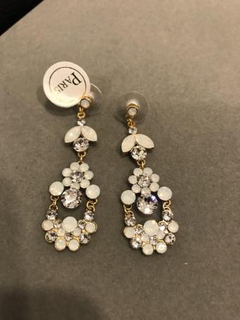 Paris by Debra Moreland Alfie White Earrings #0 default G/Wht.Opal/C thumbnail